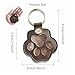 SPNDOB Pet Memorial Keychain Leather Cat Claw Keychain Pet Hair Keepsake Box Cherished Memories Gifts for Pet Lovers (Beige)