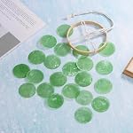 M METERXITY Handcrafted Shell Wind Chime for Outside Green | Seashell Wind Chime Glass, for Outside, Patio, Garden, Porch Decor