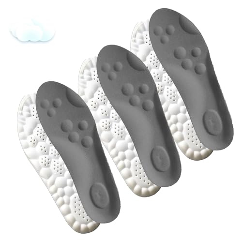 2025 New Massage Insoles, Memory Foam Insoles for Men/Women - Arch Support Shoe Inserts, Acupressure Massage Foot Pain Relief & 