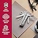 Victorinox Swiss Tool Swiss Army Knife, 24 Function Swiss Made Multi-Tool with Needle-Nose Pliers, Wire Cutters and Large Blade - Silver