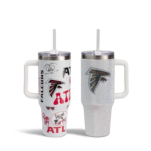 Image of The Memory Company Officially Licensed 2-Pack Game Day Tumblers Team Spirit /Bling, Atlanta Falcons