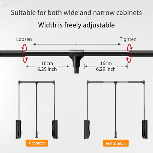 Tringle de placard en alliage d'aluminium robuste et durable - 4