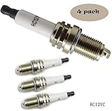 Pack of 4 491055 Spark Plug for Champion RC12YC for MTD 759-3336 for Briggs & Stratton 491055S...