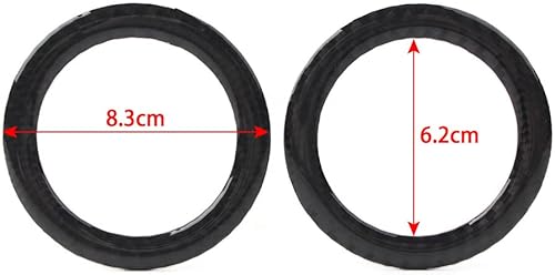 Miniatura 4 de GZYF Anillo de altavoz estéreo de fibra de carbono real para puerta trasera, decoración de sonido para Jeep para Grand Cherokee 2011-2021, para