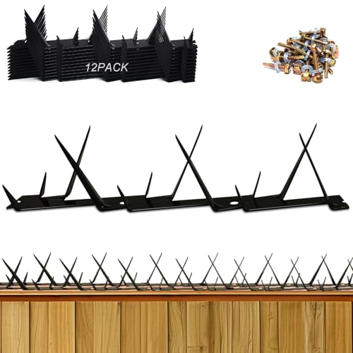 Metal Anti Climb Spikes for Fences and Walls, Effectively Avoided Invaders Climbing Attempts.(Size 178 inches)