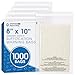 1000 Count - 8 X 10 Self Seal 1.5 Mil Clear Plastic Poly Bags with Suffocation Warning - Permanent Adhesive by Spartan Industrial (More Sizes Available)