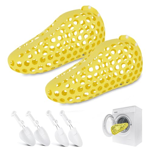 Sac de machine à laver en silicone jaune pour nettoyer ses baskets après le sport - 2