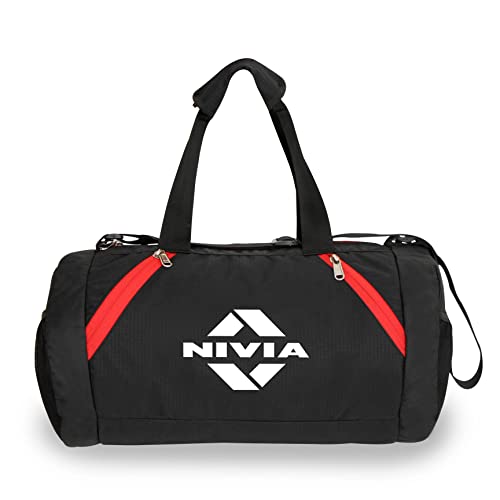 Image of Nivia Beast Polyester Unisex Gym Bag - Shoulder Bag for Men & Women With Separate Shoes Compartment, Carry Accessories, Fitness, Sports & Travel Kit
