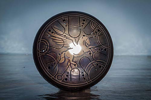 Tanque de tambor Kosmosky 12' (30 cm) KSY-141'Pegasus' 2 caras/B menor; E mayor/Hand Pan/Steel Drum/Tongue Drum/Singing Bowl