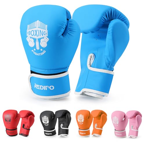 Redipo Kids Boxing Gloves Sponge Foam Training Sparring Gloves Thai Kick Boxing for Kid and Youth Suitable for Boys and Girls Age 3 to 9 Years