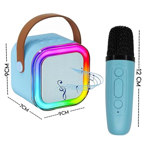 Image of CONFIDENCE Portable Speaker with Mic and LED Lights for Kids and Adults Bluetooth and Rechargeable Speaker with Mic for Singing Musical Toy for Boys and Girls Best Birthday Gift