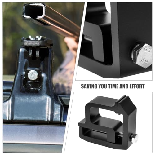 Abrazaderas de montaje para camión SHINEOFI de aluminio negro 6