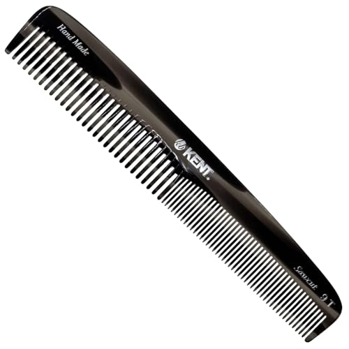 Kent 9T Black Graphite Fine Tooth and Wide Tooth Detangler ...