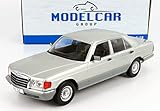  McG Mercedes S-Klasse W126 1979 Silber Modellauto 1:18