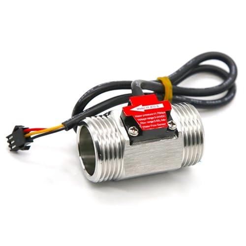 UGLYAF 1/2" 3/4" 1" 1-1/4'' 1-1/2'' 2 polegadas aço inoxidável Hall Flow sensor de fluxo de água sensor de fluxo controlo interruptor de sensor de líquido (tamanho: 1-1/4")
