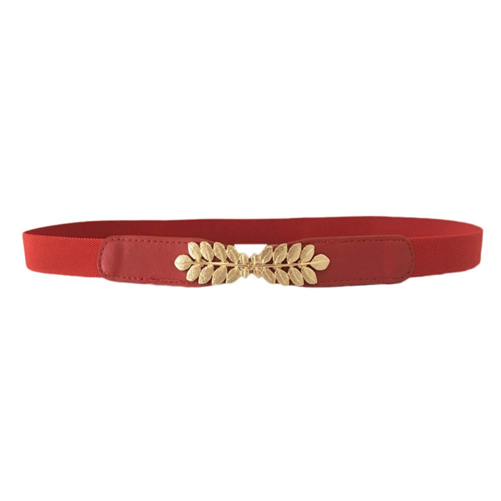 yuangungun Women Waist Belt Lovely  Female Fashion Thin Shiny Skinny Leather Women Pin Buckle Solid Pu Leather Strap