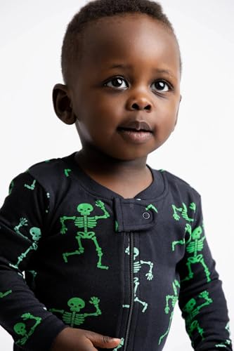 Image of MONICA + ANDY One Piece Baby Pajamas, 100% Organic Baby Clothes for Girls and Boys, Sizes For Newborn and Infant