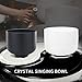 Hye-eun Crystal Singing Bowl Set, Couple of 2 PCS Yin and Yang 432 Hz 8