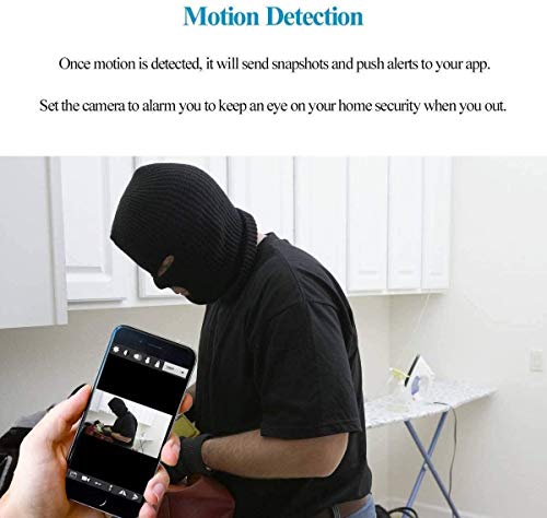 FiveSky Hidden Spy Camera WiFi Mini DV HD 4K Night Vision Motion Detection Remote Real Time Video 1200 Megapixel Power Bank 10000mAh Portable Compact Camera for Home