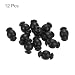 MECCANIXITY Anti-Vibration Shock Absorption Damping Rubber Ball Black 12Pcs, Image 3 MECCANIXITY Anti-Vibration Shock Absorption Damping Rubber Ball Black 12Pcs, Image 3