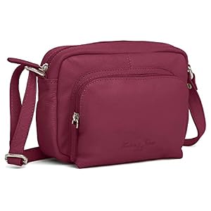 Designer Echt Echt Nappa Lederen Handgemaakte Vrouwen Dames Reizen Satchel Kleine Dagelijkse Crossover Cross Body Werk Schouder Handtas Tas, Licht Bourgondië