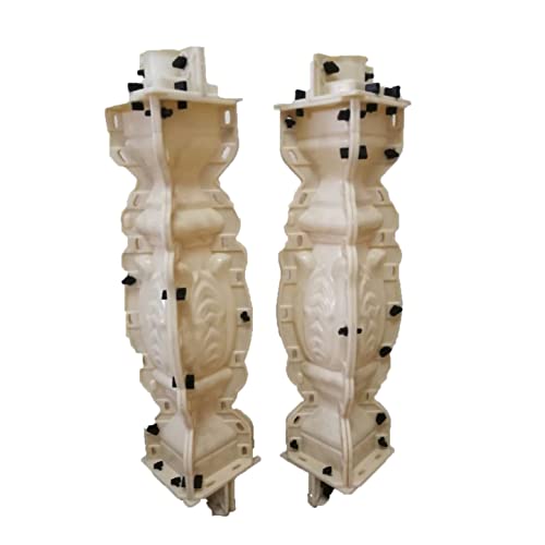 Molde de balaustre de hormigón prefabricado de plástico prefabricado con forma de flor cuadrada para la venta