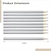 100 Count Silver Streak Pencils for Metal Marking, Sharp Point, Wooden Body, 17.4 Cm, Great for Welding, Electrical, Carpentry Tasks