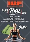 Tapis de yoga extra épais IBF Iron Body Fitness 1/4 pouce, surface antidérapante, tapis d'exercice pour yoga, Pilates, gymnastique, salle de gym à domicile - Vert