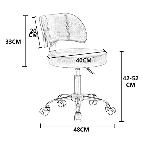Chaise de bureau pour télétravail compacte et pivotante couleur marron