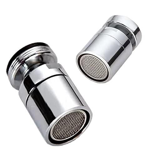 2 Stück Schwenkbarer Wasserhahn-Strahlregler, Strahlregler Perlator Wasserhahn Luftsprudler - 360 Grad Drehbar Spritzwasser Geschützter Wasserhahn Sprühkopf für Wasserhähne Cover