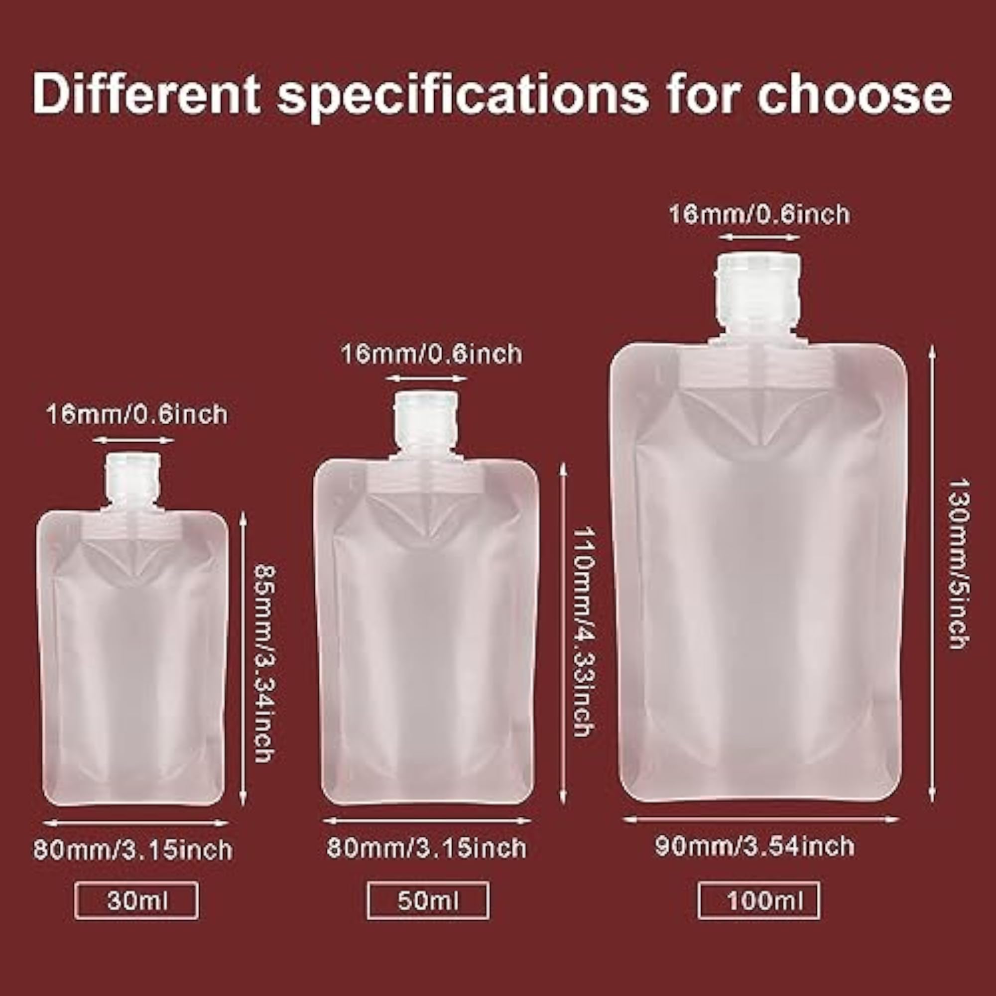 Travel Fluid Makeup Packing Bag with 3 Pouches
