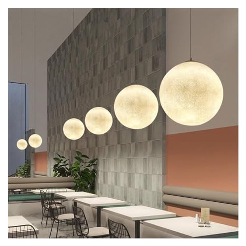 Luminaire suspendu lune diffuseur de lumière douce grand format E27 40cm