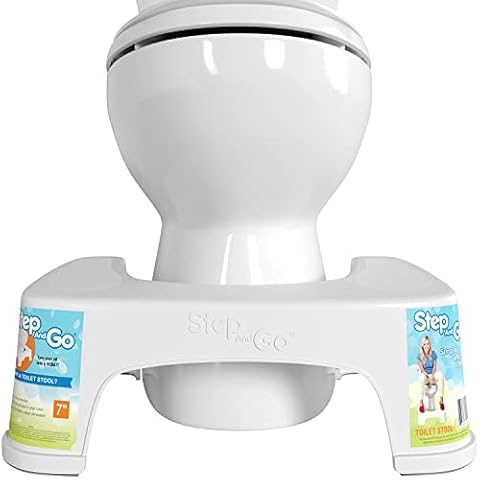 Step and Go Toilet Stool 7" - Bathroom Squat Stool Cover