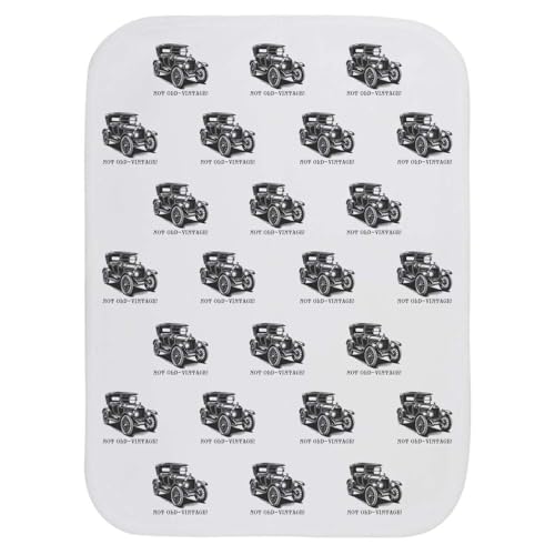 Azeeda 'Funny Not Old Vintage Car' Baby Burp/Wash Cloth (BC00033931)