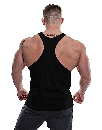 Image of THE BLAZZE 0003 Men's Beast Gym Tank Gym Tank Stringer Tank Tops for Men Gym Vest for Men Sleeveless Bodybuilding Gym Tank Tops for Men
