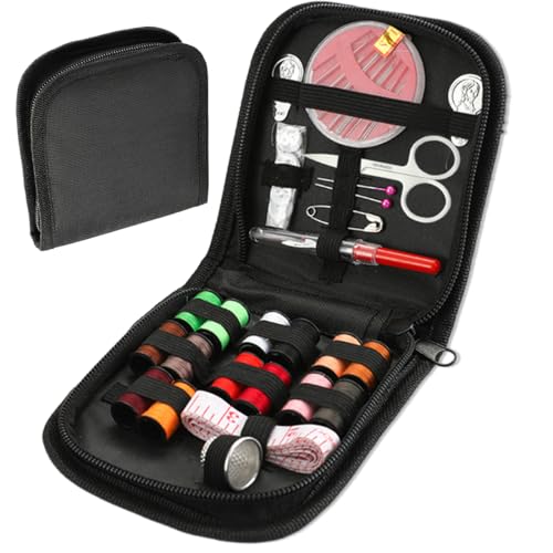 EIHI Set de Costura Accesorios para el hogar Kit de Costura Accesorios para el hogar, Set de Viaje Accesorios de Costura para Principiantes,Rollos de Hilo,Agujas