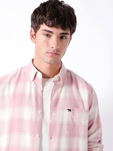 Image of THE Bear House Cotton Men Shirt, Slim Fit