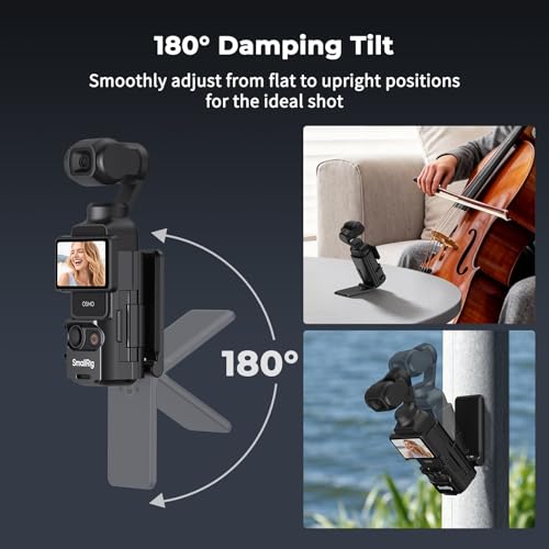 SMALLRIG Magnetic Mount Stand for DJI Osmo Pocket 4/3, 180 Adjustable Holder with Cold Sh - image 3