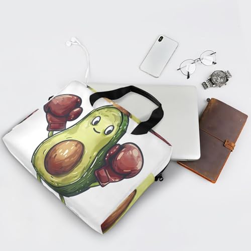 Maletín para laptop con diseño de aguacate boxeador, 13-15.6 pulg. miniatura 7