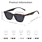SOJOS Polarized Narrow Square Cateye Sunglasses for Women Retro Trendy Driving Glasses SJ2169 - Image 3