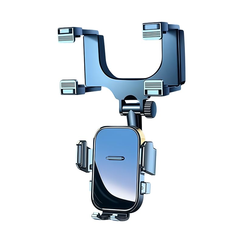 Supporto Cellulare Specchietto per Infiniti G25/G37/M37/EX37, Porta Telefono Sospeso Auto Rotazione 360 Gradi, Staffa a Clip in Plastica Rigida Regolabile Interni,Black