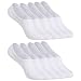 Produktbild YOUCHAN Sneaker Socken Damen Herren Füßlinge 10 Paar Footies Unsichtbare Kurze No Show Socken Großes Silikonpad Anti Rutsch_Weiß_39-42
