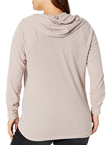 Calvin Klein Women's Premium Performance Ruched Long Sleeve Zip Up Hoodie (Standard and Plus)2