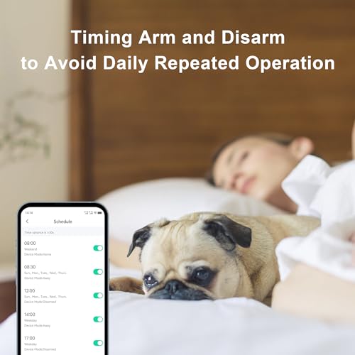 Miniatura 5 de Tugard Sistema De Seguridad Doméstica 4g, 13 Piezas Sistema De Alarma Inalámbrico Para Cámara De Vigilancia 1080p Con Sirena De Alarma 120 Db Compatible Con Alexa Google G30-4g