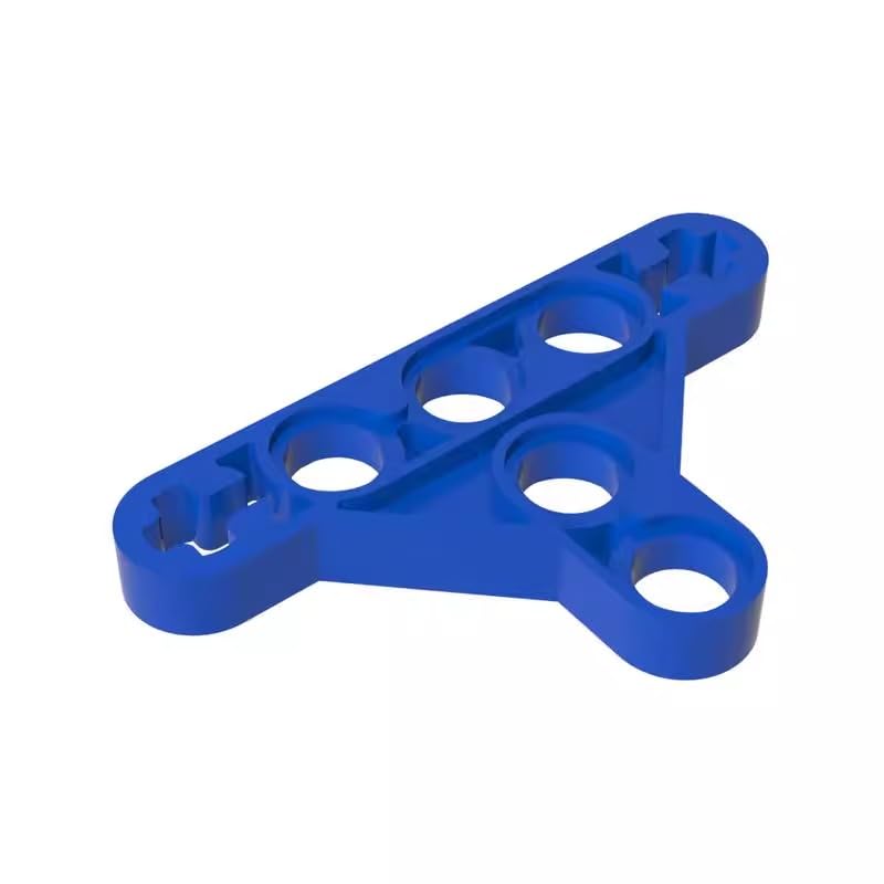 Gobricks Hole Arm Plate Technic Beam Triangle Thin [Type I] 2905 99773 6010864 GDS-969 50Pieces Compatible with Lego Classic Bulk Toy MOC Color:Blue