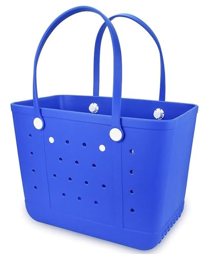Addoklm Lightweight Extra large Rubber Beach Bag Small mini Tote Bag for Gym Waterproof medium Open Handbag for Pool Sports