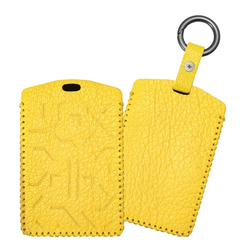 Étui de protection pour clé Leapmotor protégeant la carte NFC jaune