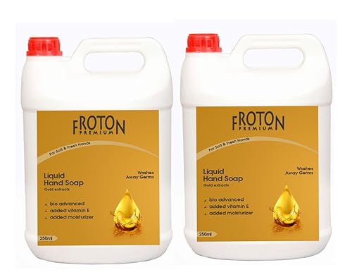 Image of Organic pH-Balance Moisturizing Gold Liquid Hand Wash with Refreshing Fragrance, Complete Protection for Soft & Gentle Hands Gold 5 ltr pack of 2