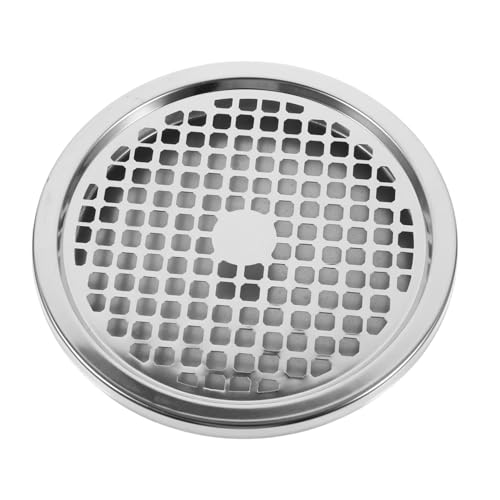 FONDOTIN Tapa De Cubo De Basura De Acero Inoxidable Con Cenicero Lid Para Cubo De Basura Exterior Accesorio De Basura Con Tapa y Cenicero Integrado 1 Set