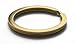 Shapenty Gold Flat Split Key Chain Ring Connector Metal Keychain Part Keyring Clip Loop Holder, 1.2 Inch, 25PCS